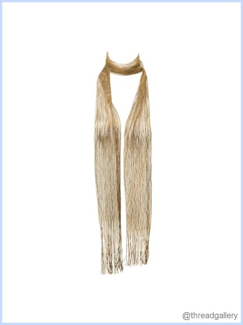 Sequin Skinny Scarf for Women Tassel Fringe Evening Party Accessory